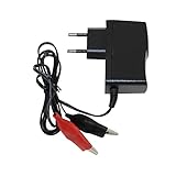 Ladegerät für 12 V Batterie Roller, Moped & Motorrad Batterie CI500 12V 500mA z.B. AGM, Aprilia, Beeline, Baotian, Jinlun, Kawasaki, Italjet, MBK, Malaguti, Hercules, Honda, Peugeot, Piaggio, S