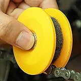 Fahrradkettenscheibe, Kettenreiniger, Kettenschachtel, Kettenreinigungswerkzeug, Schmiermittel-Wartungswerkzeug, Kettenrad-Werkzeug (Gelb)