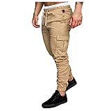 BaZhaHei Herren Fitness Slim Fit Freizeithose Regular Fit Sport Elastische Taille Bequeme Joggers Streetwear Jogginghose Sporthose Hose Trainingshose Outdoorhose Trekking