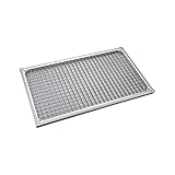 Nematek® Lichtschachtabdeckung Aluminium für Kellerfenster - Gitterrostabdeckung - Kellerschachtabdeckung begehbar - Edelstahl Nagerschutzgitter 60 x 115 cm Edelstahl-Geweb