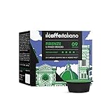 Il Caffè Italiano 100 Kaffeekapseln mit dem Lavazza A Modo Mio System kombpatible - Mischung Firenze, Intensität 9