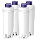 4Stücks Wasserfilter für Delonghi Ersatz-Kaffeemaschine Wasserfilter mit Aktivkohle-Enthärter Delonghi Filter für De'Longhi ECAM, ETAM, EC, BC S