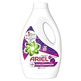 Ariel Waschmittel Flüssig, Flüssigwaschmittel +Extra Faserpflege 990ML, 18 Waschladungen, erneuert die Leuchtkraft von Farben dank Faser-Regenerierungs-Technolog