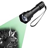 ZhiLianZhao T20 Taschenlampe Licht Für Jagd, Taschenlampe Zoombare I-r, mit Einstellbarem Fokus, für Nachtsicht, Coyote, Hog, Predator, Jag