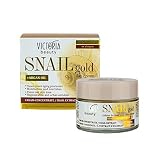 Victoria Beauty - Schneckenschleim Creme, Schneckencreme mit Arganöl, Gesichtscreme gegen Falten und Augenringe für Frauen und Männer, Snail Cream (1 x 50 ml)