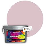 WALLCOVER Colors Wandfarbe Rosa 1 L für Innen hell Matt Innenfarbe | Profi Innenwandfarbe in Premium Qualität | weitere Größ