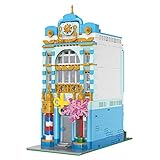 TRCS Friseursalon Modular Haus Architektur Bausteine, 1748 Teile Kreativ Straßenansicht Stadthaus Konstruktionsspielzeug Kompatibel mit Lego 41093