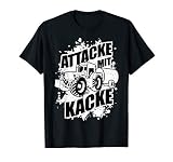 Herren ATTACKE MIT KACKE Geschenk Landwirt T-S