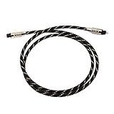 Jinrong Breadboard Jumper Wires 1m / 2m / 3m Digital Optical Audio-Kabel Fiber Optic männlich OD6.0 Stecker auf Stecker for CD DVD TV Spieler UM Überbrückungsdrähte (Color : Black, Length : 2m)