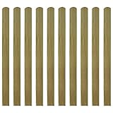 vidaXL Kiefer Imprägniert 10x Zaunlatte 120 cm Gartenzaun Dichtzaun H