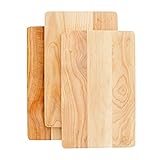 Premium Frühstücksbrettchen 100% Holzbrett - Qualität Brettchen aus Erle mit Leinöl behandelt | Praktisches Brotzeitbrett für Frühstück und Abendbrot | Pflegeleicht und Nachhaltig | 3er S