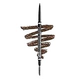 NYX Professional Makeup Augenbrauenstift, Micro Brow Pencil, Beidseitig mit ausdrehbarem Augenbrauenstift und Bürstchen, Vegane Formel, Farbton: B