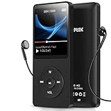 AGPTEK 8GB MP3 Player FM Radio 70 Stunden Wiedergabe, schnelles Auflagen Schw