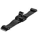 Hama Helm-Halterung für GoPro (360° drehbare Helm-Befestigung für Helme mit Belüftung, z.B. Fahrrad-Helm, Ski-Helm, inkl. Klebepad) Action-Cam Helmhalter, Helm-Gurt, Gurthalterung