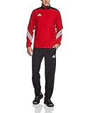 adidas Herren Fußball Trainingsanzug Sere14,Top:Unired/Black/Wht Bottom:Black/White,XS