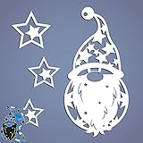 ECMQS Stern Weihnachtsmann DIY Stanzschablone, Scrapbooking Prägeschablonen Stanzformen Schablonen Für Scrapbooking, Fotopapier, Karten, Handwerk Präg