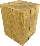 Leeroy'l Design Eiche Massivblock Blumenablage 19x19x25cm g