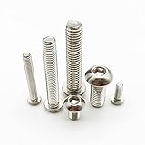 10 stücke M4 Hardware Befestigungselemente Nägel Maschinenschrauben - Kohlenstoffstahl Sechskann Button Pilzkopf Maschine Schraube Sechskantsockel Allen Bolzen ( Farbe : 80mm , Größe : M4 (10pcs) )