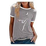 t-Shirt große größen Damen Sommer Pullover Damen Trachtenbluse Damen große größen Pulli Frauen zopfpullover blau-weiß gestreiftes t-Shirt Women's Blouses & Shirts Damen Shirt Kurzarm lang