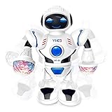 YUIP Roboterspielzeug, Roboter Kinder Spielzeug, Roboter Spielzeug für Kinder, Roboterspielzeug Elektrischer singender Tanzender Roboter mit blinkendem LED-Licht Geschenke fü