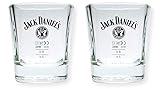 2 Stück Jack Daniels Whisky Tumbler - original Gläser 2cl/4cl S