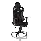 noblechairs Epic Gaming Stuhl - Bürostuhl - Schreibtischstuhl - PU-Kunstleder - Inklusive Kissen - Schwarz/R