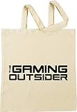 The Gaming Outsider - Black Text Only T-Shirt - Gaming Outsider Beige Eink