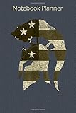 Notebook Planner Spartan Helmet Warrior Trojan Warrior American Pride Us Flag: Financial ,Paycheck Budget ,Pocket ,To Do ,Cute ,6x9 inch Notebook Planner - Over 100 Pag