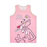 Pink Panther Cartoon Theme Basketball Jersey Hiphop Fashion Rapper Shirt Stitched Logo S-3XL White/Pink