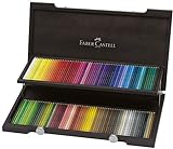 Faber-Castell 110013 - Buntstifte Polychromos, im 120er Holzkoffer, verschiedene Farb