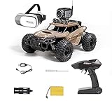 Lihgfw Hochgeschwindigkeits-WI-FL-Echtzeitübertragung Von Geländefahrzeugen Im Maßstab 1:18, 24.G Mit 720P HD-Kamera. Senden Sie VR-Brille, 4WD All Terrain Climbing RC Car, 25KM / H, F