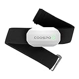 Coospo Pulsmesser Bluetooth ANT+ Pulssensor IP67 Wasserdicht Kompatibel mit Peloton, Zwift, Wahoo, Rouvy, Strava, Sp