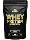 PEAK Whey Protein Concentrate Strawberry 1000g (Optimierte Rezeptur) | reich an essentiellen Aminosäuren (EAAs)