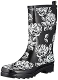 Beck Damen Black Roses Gummistiefel, Schwarz (Schwarz 02), 41 EU