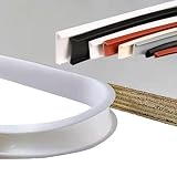 Ormein Kantenumleimer, Kantenumleimer selbstklebend, Kantenschutz Baby, Eckenschutz Kantenschutz, U-Förmig TPE Kantenband für Schrankreparatur, Möbelrestaurierung und Renovierung (U16mm*3m,White)