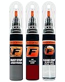 FIRANTO Lackstift Autolack Reparaturset für VW/Volkswagen LH3T Kirschrot - 3-in-1 Autolack Kratzer Reparaturstift 15ml Grundierung, Klarlack