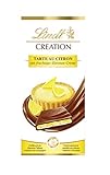 Lindt Creation Tarte au Citron Tafel, fruchtige Zitronen-Crème mit knusprigen Gebäckstückchen umhüllt von feiner Vollmilch-Schokolade, 1er Pack (1 x 150 g)