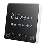 Smart WiFi-Thermostat,Raumthermostat Digitaler Programmierbarer mit LCD-Display,APP-Steuerung,kompatibel mit Alexa,Google Home,16A, Elektrische Fußbodenheizung