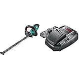 Bosch Akku Heckenschere AHS 50-20 LI (ohne Akku, 18 Volt System, Hublänge: 20 mm, im Karton) & AL 1830 CV Schnelladegerät, 14,4/18 V, 3 Ah, 1600A005B3