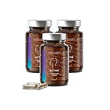 N°3 Active | Stoffwechsel beschleunigen | Multivitamin B-Komplex + Guarana + Grüntee + Ginkgo + Ginseng Extrakt | Vitamine gegen Müdigkeit und Erschöpfung | 60 Kapseln hochdosiert | Veg