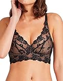 Aubade Damen Softessence Padded Triangle Bralette Plunge-BH, Schwarz, XXL/3XL