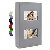 Vienrose Fotoalbum 10x15 300 Taschen Leder Rahmen Abdeckung Groß Kapazität Bilderbuch für Hochzeit Familie Baby Urlaub
