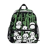 Kleinkinder-Rucksack, Pandabär mit Bambus-Büchertaschen für Mädchen, zum Schulanfang, Mini-Reiserucksack