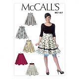 McCall 's Damen Schnittmuster 7197 Röcke in 6 Styles + Gratis Minerva Crafts Craft G