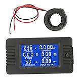 Multimeter-Panel Strom Spannung AMP Power Energy Meter 100A mit LCD-Hintergrundbeleuchtung Anzeigegenauigk