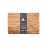 Edeldings Schneidebrett Holz aus hochwertiger Eiche | Geölt, Groß 30 х 20 cm | Massivholz Küchenbrett aus Europa | Antibakterielles Frühstücksbrett, Schneidebretter aus massivem E