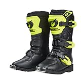O'NEAL | Motocross-Stiefel | Kinder | Enduro Motorrad | Komfortables Air-Mesh, vier Verschlussschnallen, hochwertiges Synthetik-Material | Boots Rider Pro Youth | Schwarz Neon-Gelb | Größe 4/36