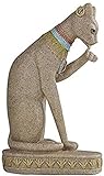 JoHUAZ Statue Sandstein ägyptisch Katze Gott skulptur Figur Harz Handicrafts Geschenke Jubiläum Sammlerstücke Home Dekorationen Dekorative Tisch Weinregal (Farbe: a) (Farbe: a) (Color : A)
