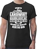 Landwirt Geschenk Bauer - Ich Bin EIN Landwirt - XL - Schwarz - männer Geschenke Tshirt Landwirt - L190 - Tshirt Herren und Männer T-S