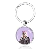 Hkokjfrt Durable Retractable Schlüsselanhänger Lanyard Ausziehbare Drahtseil Metall Split Schlüsselanhänger Ringe mit Ketten-Silber-Schlüsselring-Crafts Für Jennie Jisoo Rose Lisa F